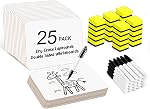 Dry Erase Lapboards, HERKKA 32 Pack Double Sided Dry Erase Lap Boards 9 x 12.5 Inch, 32 Markers, 32 Erasers, Small Dry Erase Boards for Students Classroom Teacher Supplies