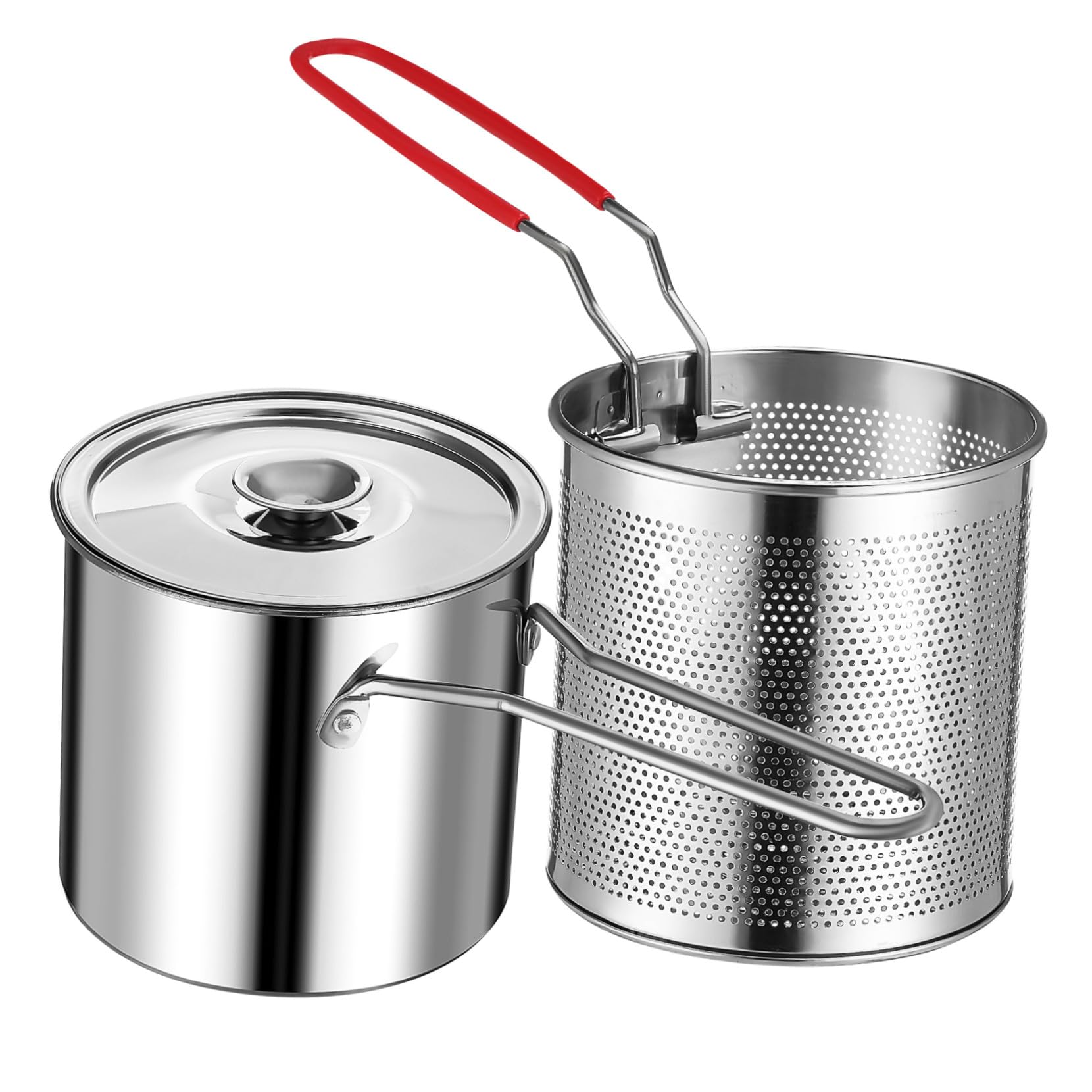 Mini friteuse acier inoxydable 304 STOBAZA de 12L avec filtre de cuisine intégré