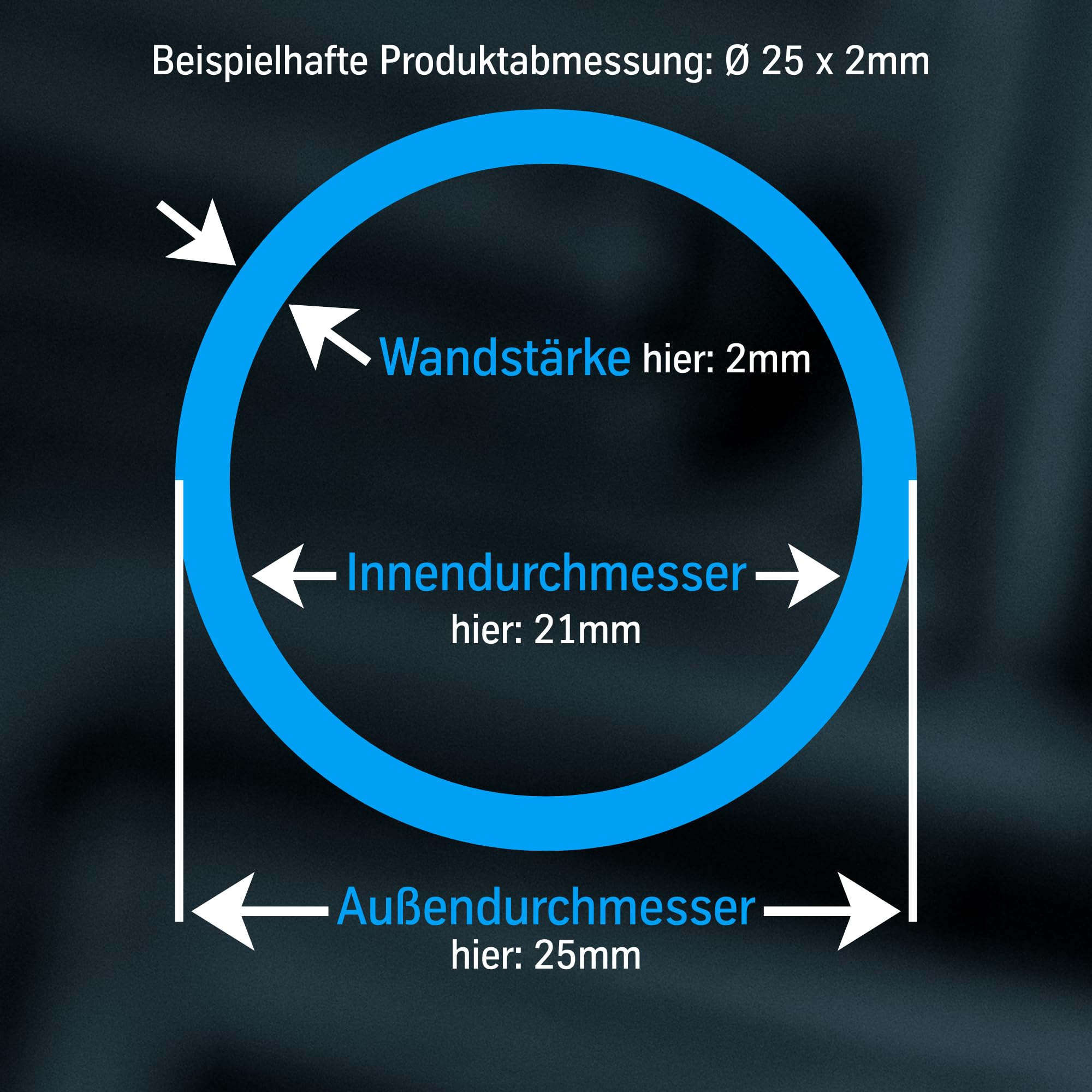thyssenkrupp Stahlprofil – Rundrohr P235TR1 – Stahlrohr für Konstruktion & Installation – Rundprofil Stahl – 48,3 x 3,2 mm in 2000 mm Länge