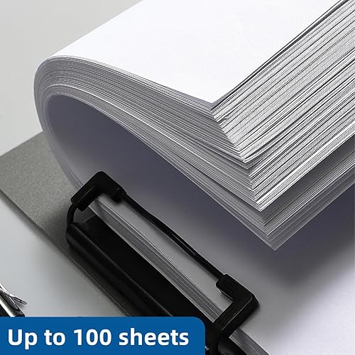 Miniatura 2 de Carpeta portapapeles, paquete de 6 portapapeles plegables A4, carpeta de archivos, bloc de escritura con tapa para documentos, documentos y trabajo