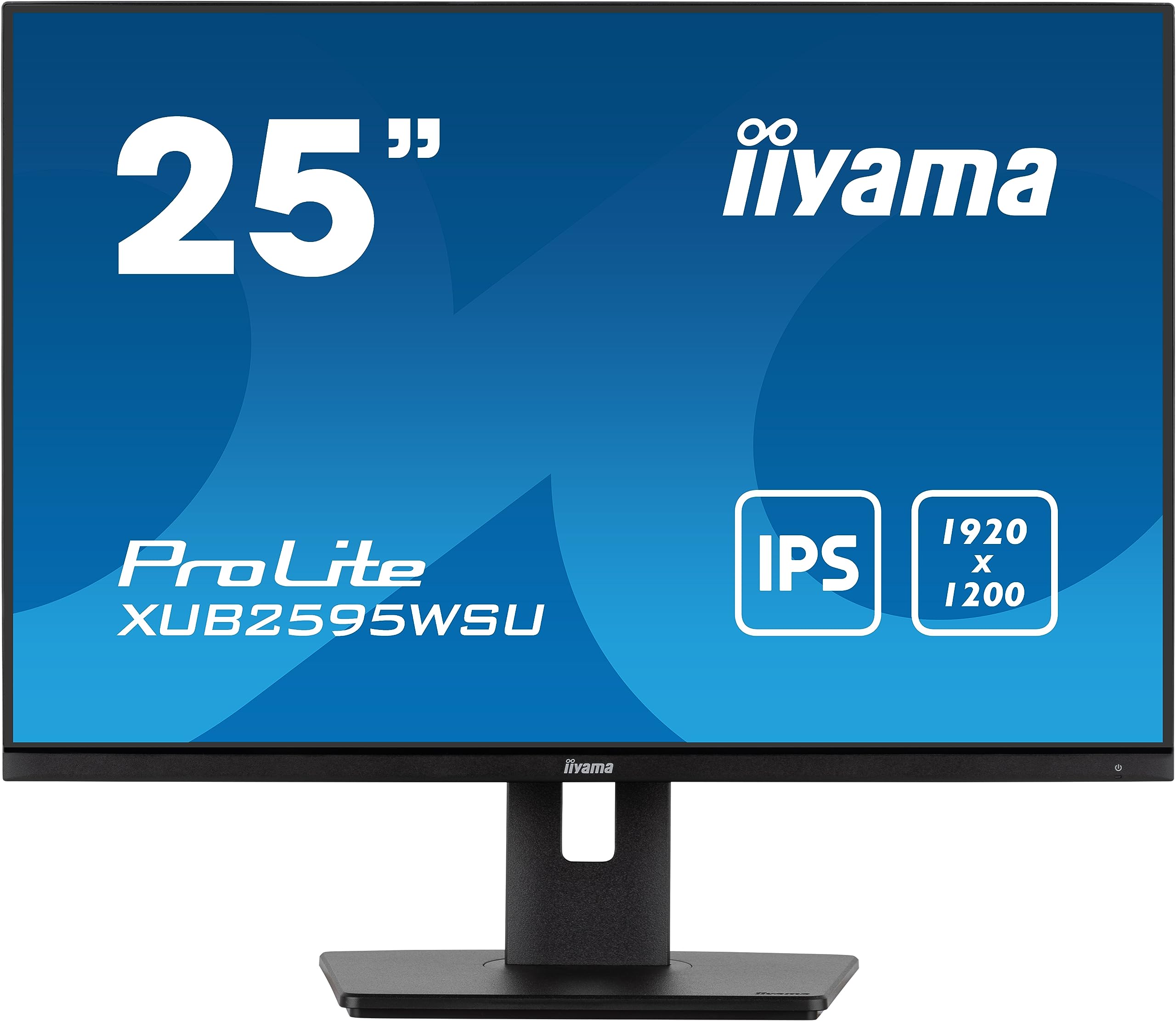 iiyama XUB2595WSU-B5 25 inch IPS LCD (sRGB: 99%, NTSC: 72%), 4ms, 1920x1200, HDMI/DP/VGA/USB, Height Adjustable Stand