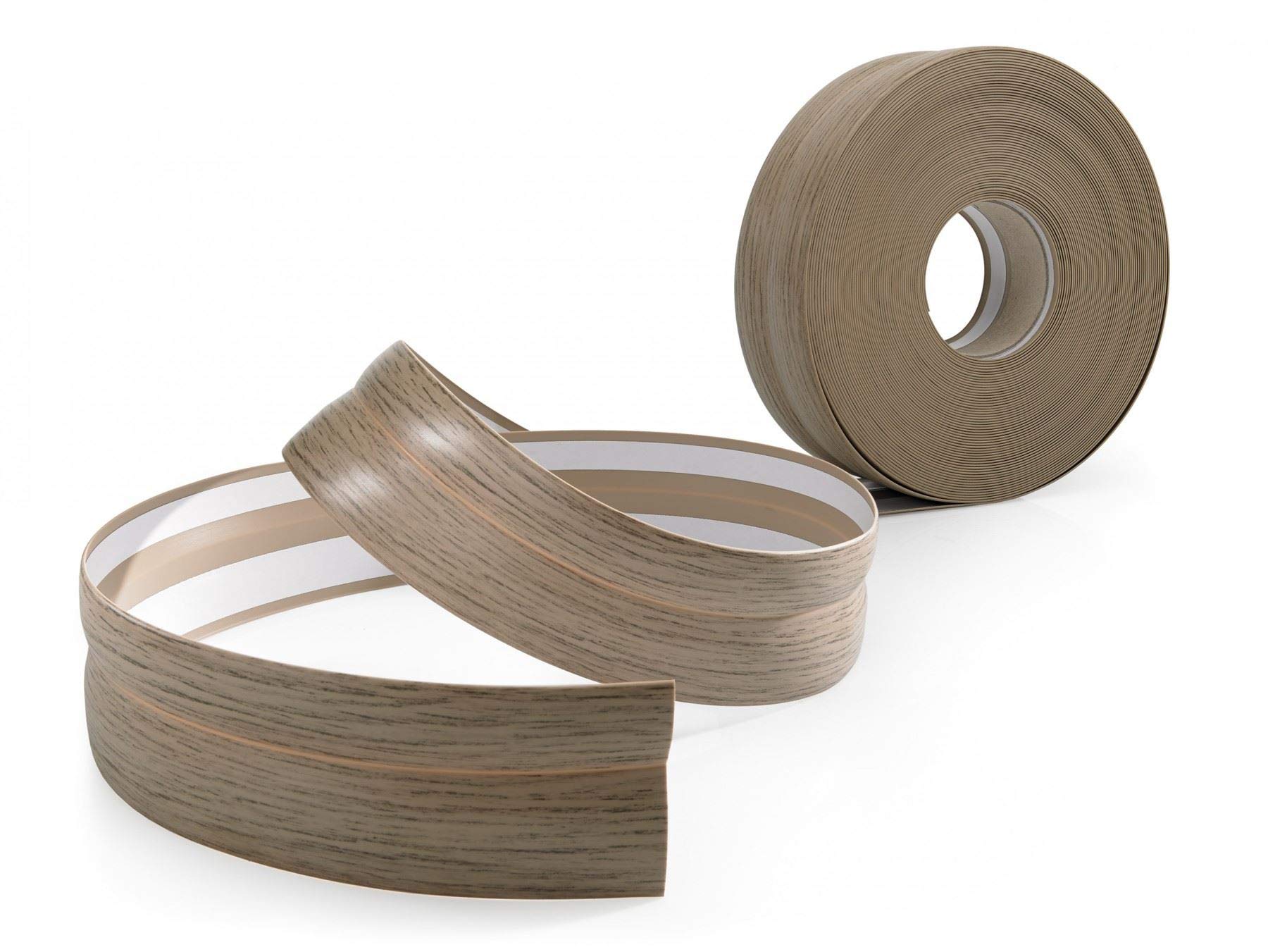 Proper Tools Walnut Flexible Coved Pvc Skirting Board Strip Floor Wall Joint - 5M