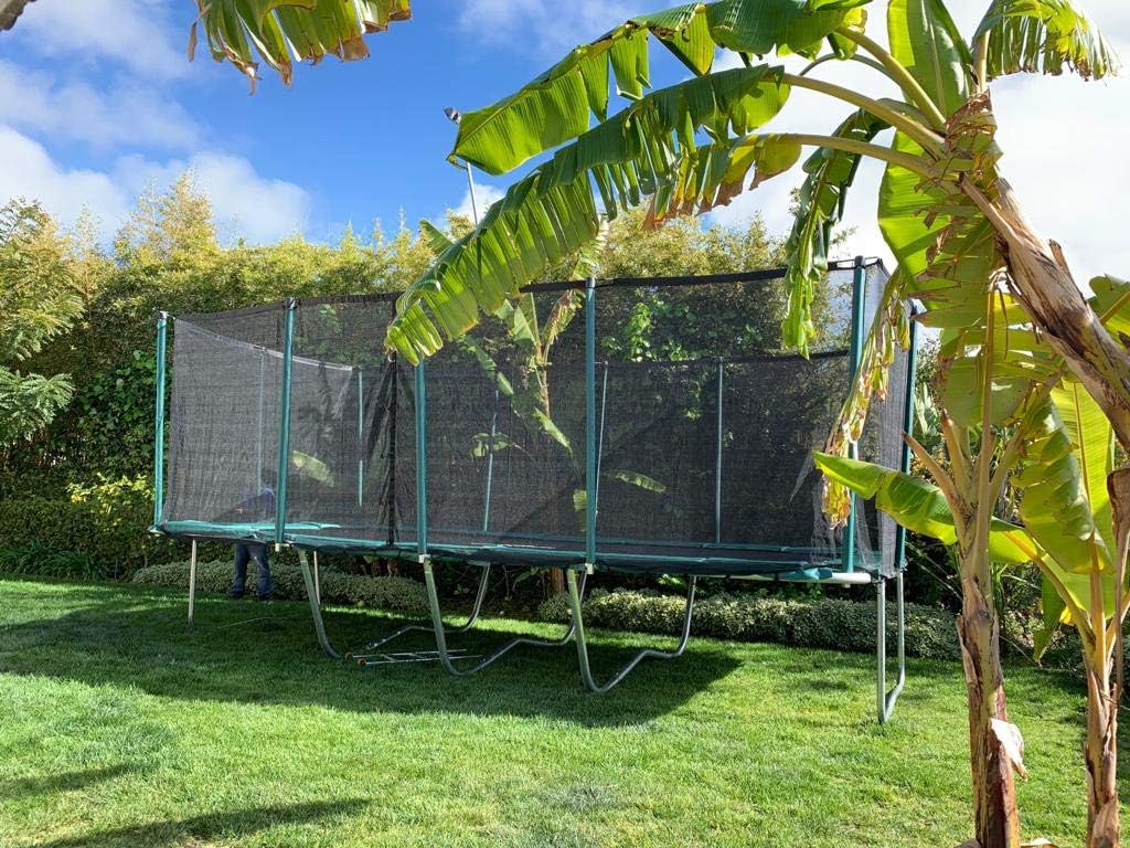 Happy Trampoline - Galactic Xtreme Gymnastic Rectangle Trampoline with Safety Net Enclosure - Heavy Duty Commercial Grade - 750 lbs Jumping Capacity on Frame & Springs, 10 X 23 Ft