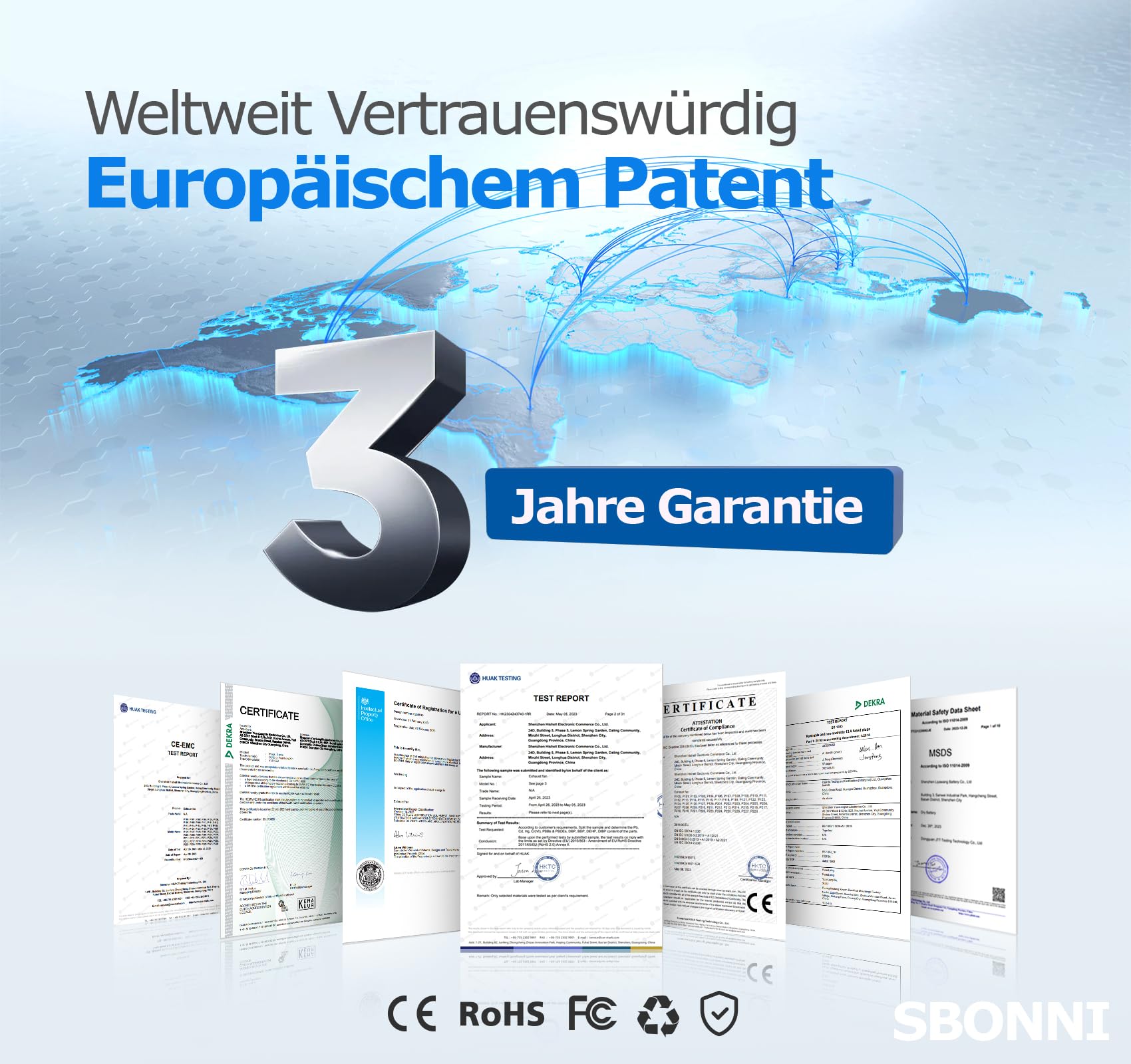 3 Stufen Bad Lüfter mit Feuchtigkeitssensor Temperatursensor Timer, Badlüfter 100mm mit Fernbedienung, Echtzeit Anzeige Feuchtigkeit und Temperatur, Leistungsstark Leise Abluftventilator P109