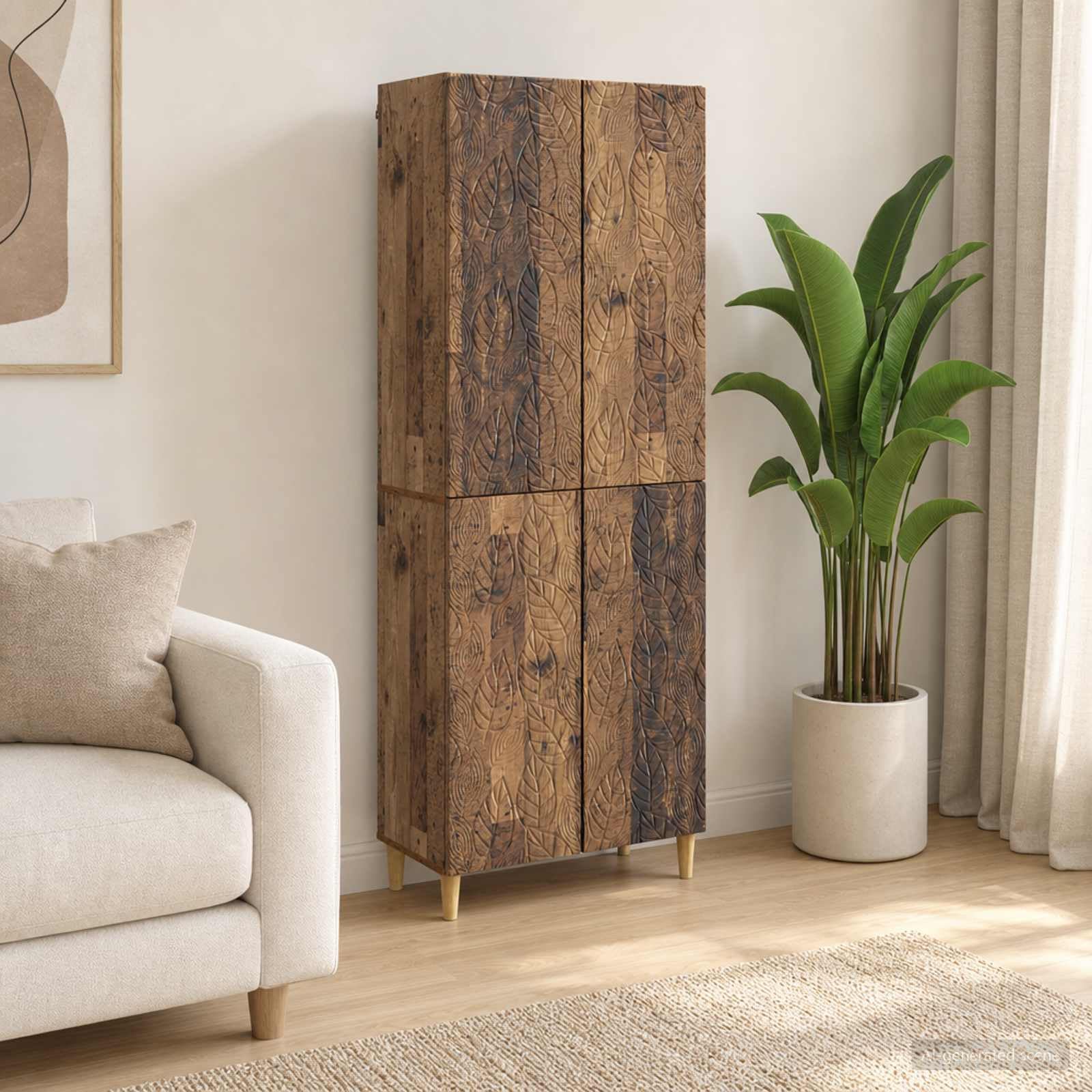 Juego de armarios 2 uds. Madera Envejecida Madera de ingeniería, Conjuntos de Muebles, 49.42 kg-3416707
