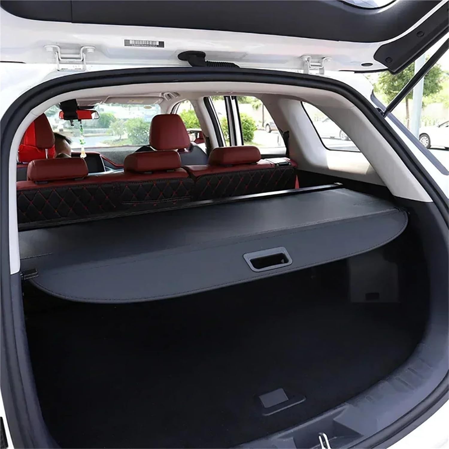 for Peugeot 5008 P84 2019 Accessories 2021 2017-2023 Car Trunk Cargo Cover Storage Partition Privacy Auto Interior Parts(Canvas)