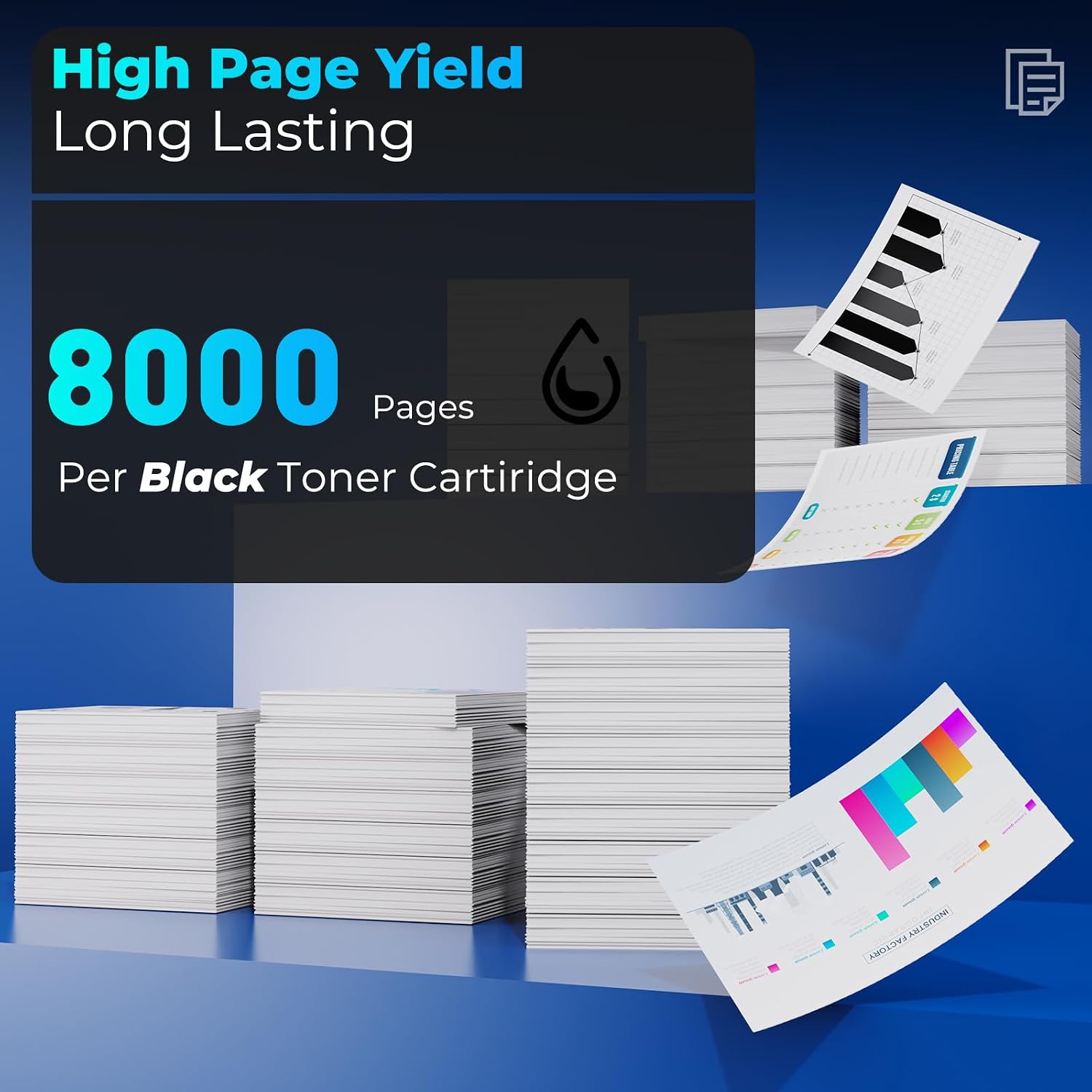 haikyuu TN850 TN-850 Toner Cartridge Compatible for HL-L6200DW HL-L5200dw TN850 TN-850 TN 850 TN820 Toner HL-L6200DW MFC-L5700DW MFC-L5850DW HL-L5200DW MFC-L5900DW MFC-L6800DW Printer 2 Pack Black