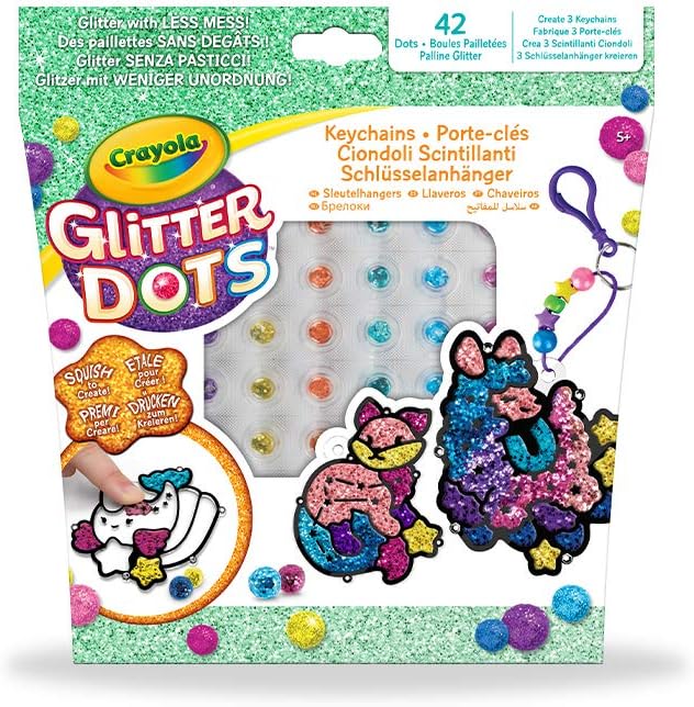 Crayola Glitter Dots Keychain Friends, Assorted model