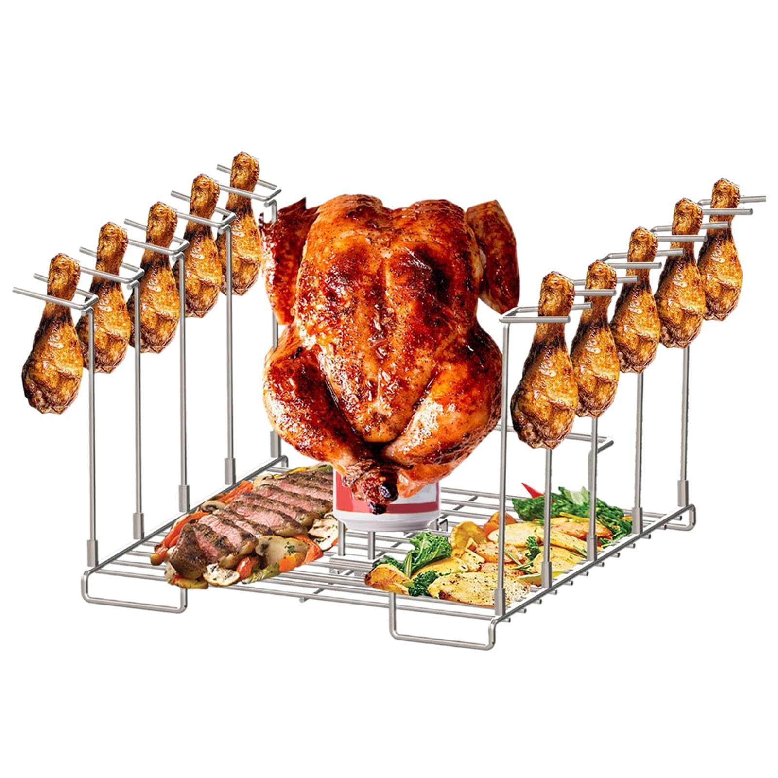 Supporto per lattine di , supporto per pollo, 4 in 1, per pollo intero