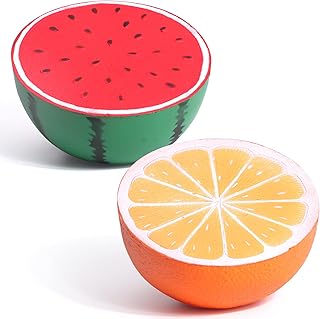 Half Watermelon Jumbo Squishies Fidget Toys, Sensory Push Bubble, Slow Rising Squishy Toys Galaxy Starry Packs Scented Squishy Squeeze Toy Stress Reliever Gift