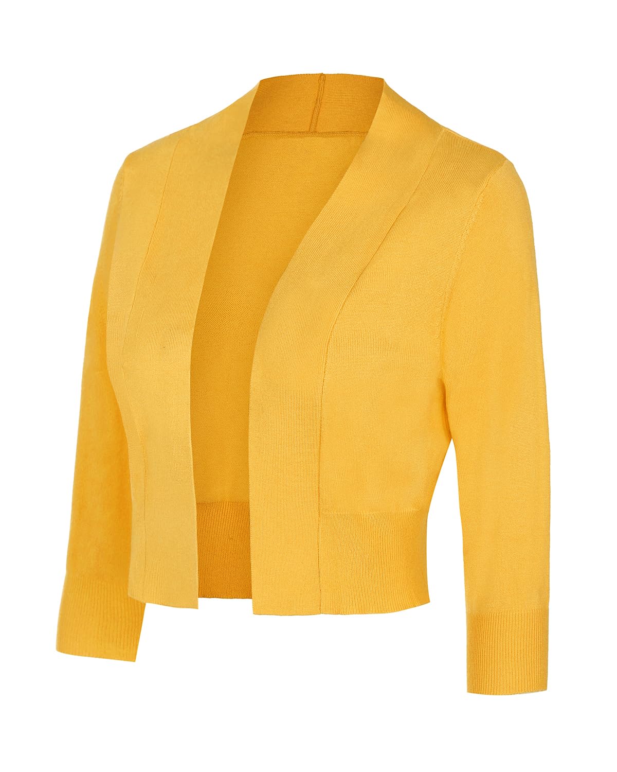 MINTLIMIT Women Shrug Bolero Open Front 3/4 Sleeve Cropped Cardigan Sweater