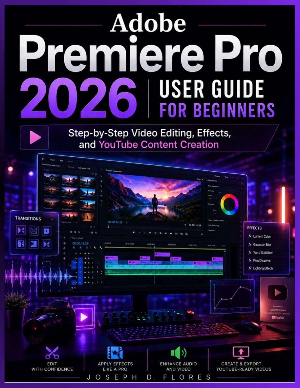 Adobe Premiere Pro 2026 User Guide for Beginners: Step-by-Step Video Editing, Effects, and YouTube Content Creation
