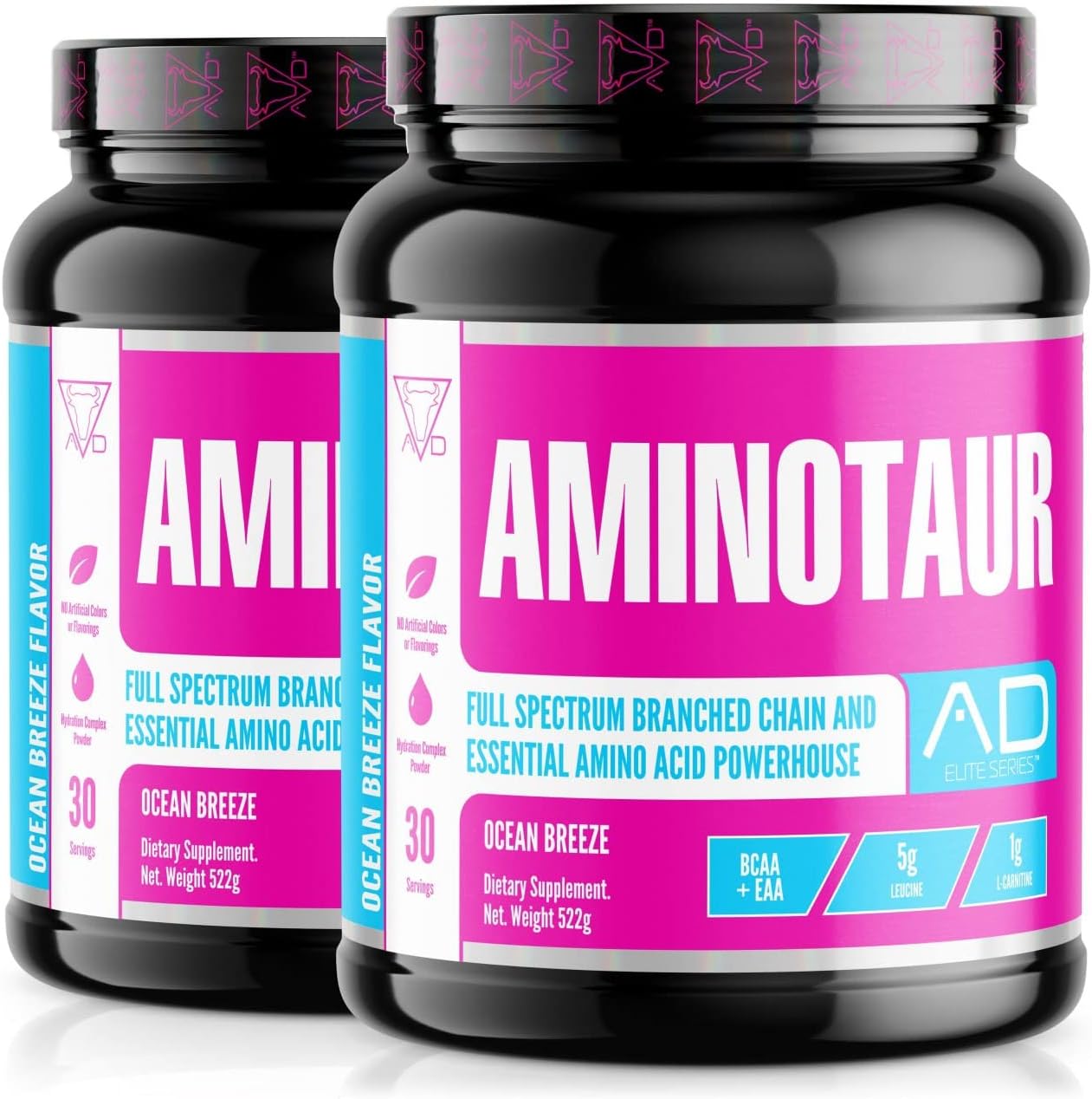 (2 Pack) Pre Workout Powder for Men Women Sugar Free with BCAAs Essential Amino