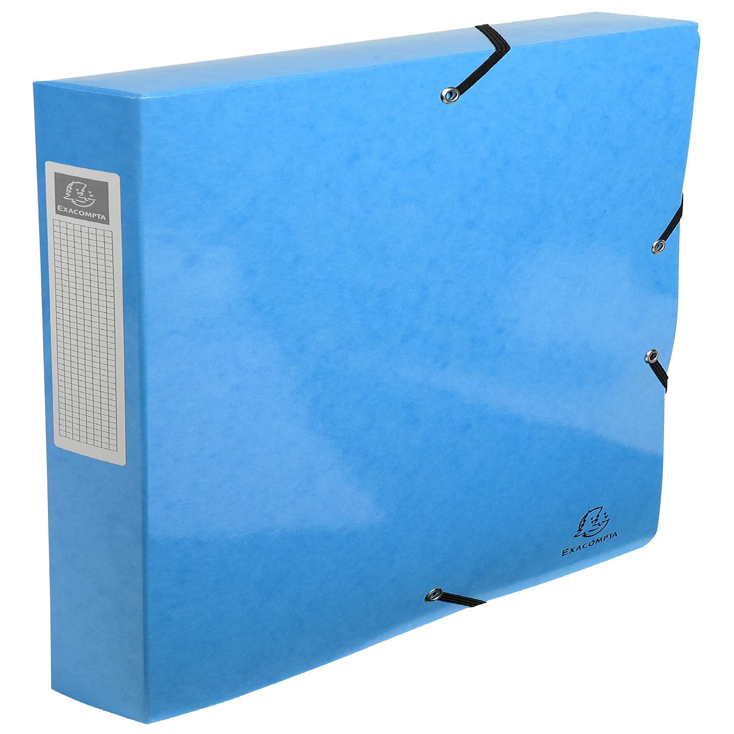 Exacompta - Ref. 59929E - Pack de 8 Carpetas de proyecto IDERAMA® con gomas - Cartulina lustrada plastificada 7/10 e - 600g/m2- Lomo: 40mm -25x33cm para A4 - Surtido de colores