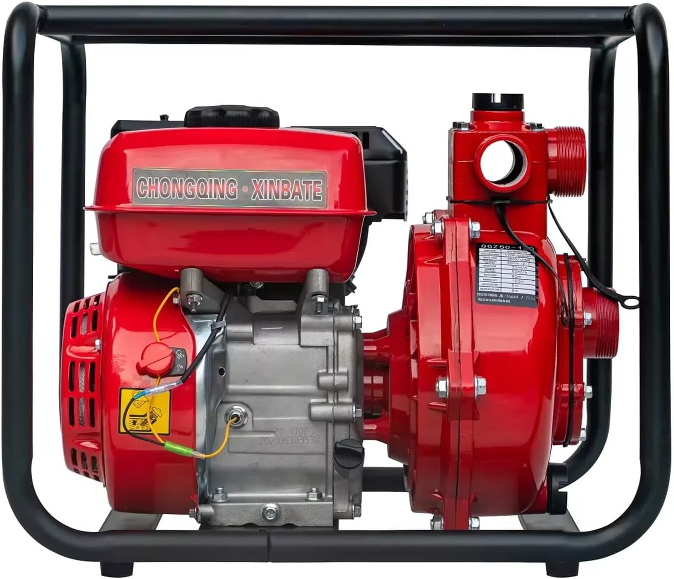 Electric 2 inch machine firefighter firetruck multistage of materials fire fighting water pump