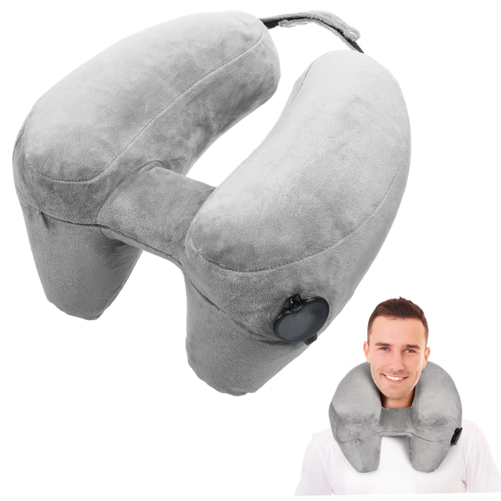 Oreiller de voyage gonflable soutien cervical ORFOFE pour déplacement en voiture