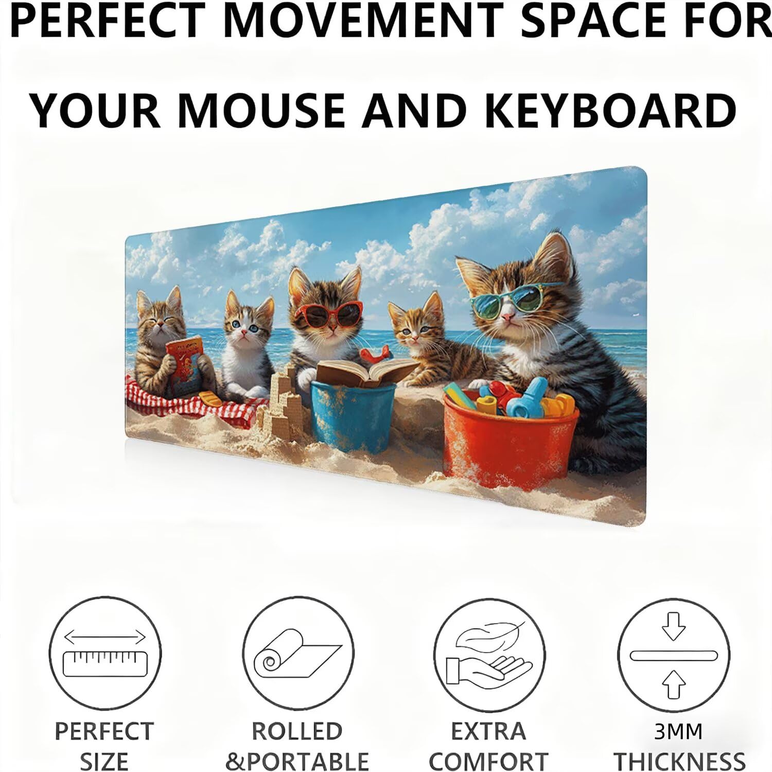 Podkładka pod mysz, podkładka pod mysz XXL 1200 x 600 podkładka pod mysz dla graczy, wodoodporna gumowa podstawa, duża podkładka pod mysz do gier na biurko szyte krawędzie wodoodporna antypoślizgowa