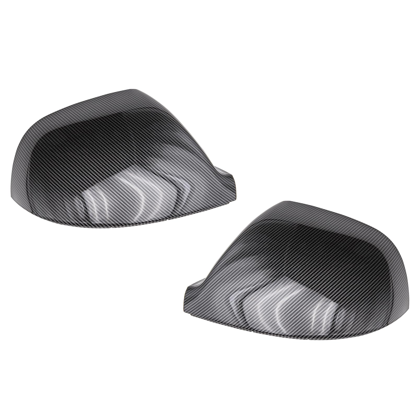 Para pokrowców na lusterka boczne kompatybilne z VW Volkswagen Transporter T5 T5.1 2010-2015, T6 2016-2019 (wzór z włókna węglowego)