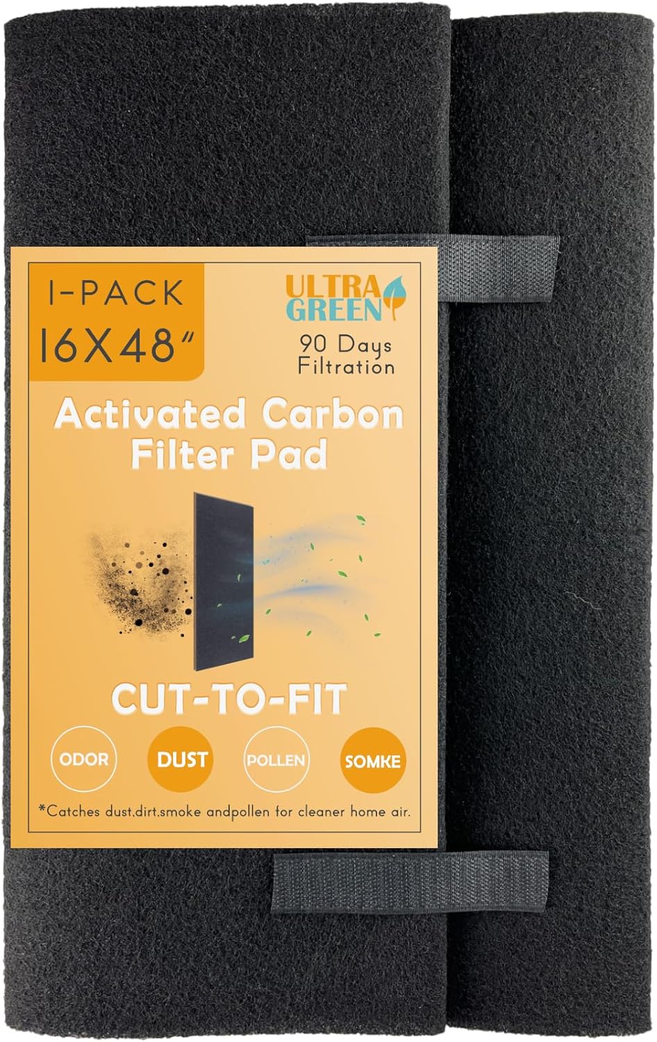Cut to Fit Carbon Pad Activated Charcoal Air Vent Filters Premium Floor