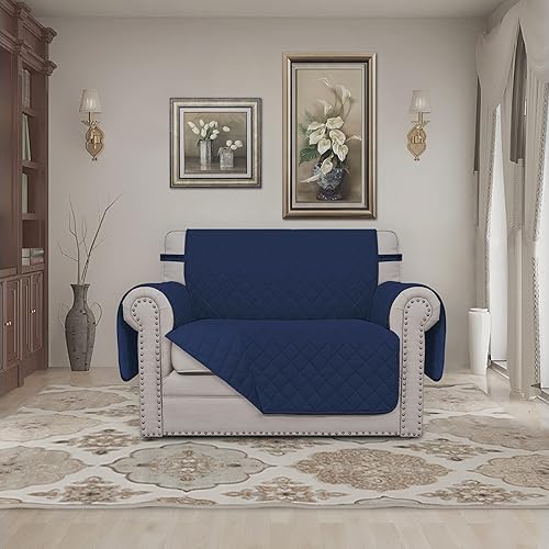 Miniatura 1105 de Easy-Going - Funda reversible para sofá, resistente al agua, con varillas de espuma y correas elásticas, protector de muebles para mascotas y perros