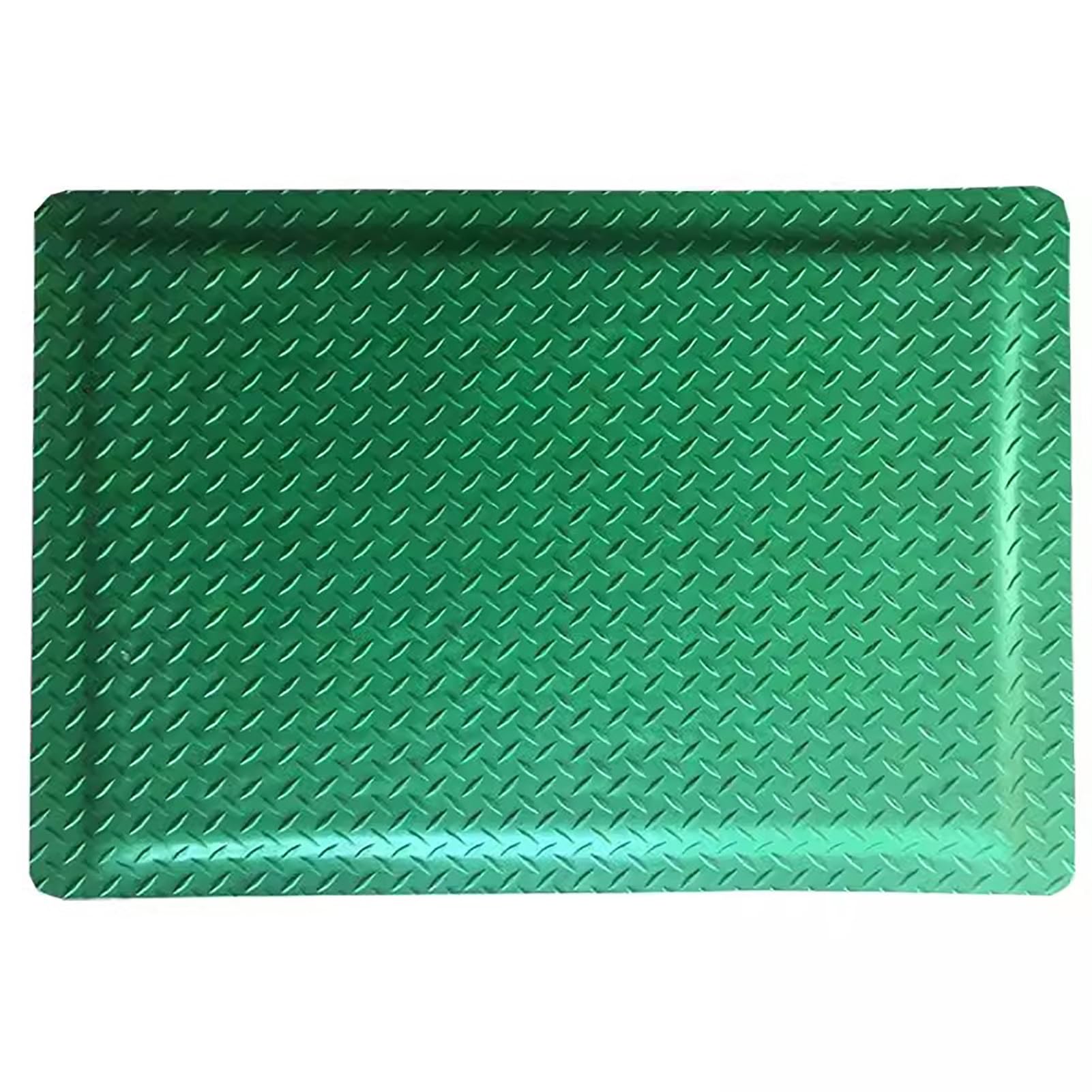 GTHTUHFD Heavy Duty Ergonomic Workplace Mat,Diamond Sponge Industrial Anti-Fatigue Floor Mat,Non-Slip Waterproof Mats For Commercial Industrial Work,Green1-60x180cm