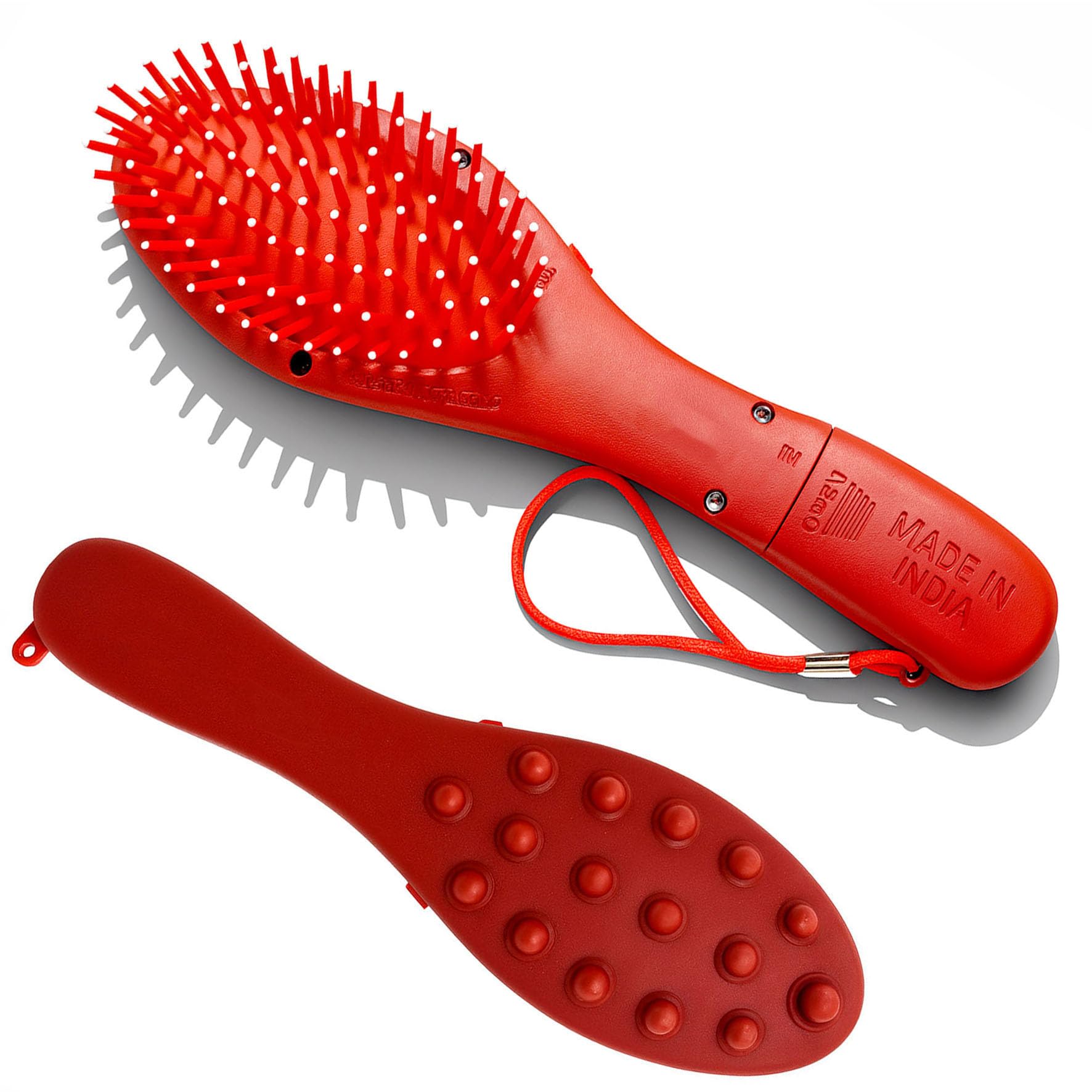 Hair Brush For Scalp Blood Circulation Treatment For Healthy Hairs & Scalp Electric Manual Magnetic Vibrating Massager Comb Multiclour Pack OF 1-image-20