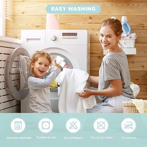 Miniatura 6 de HIPHOP PANDA Toalla con capucha para niños, rayón hecha de bambú, 30 × 50 pulgadas para 3 a 10 años, toallas de baño de playa prémium para niñas,