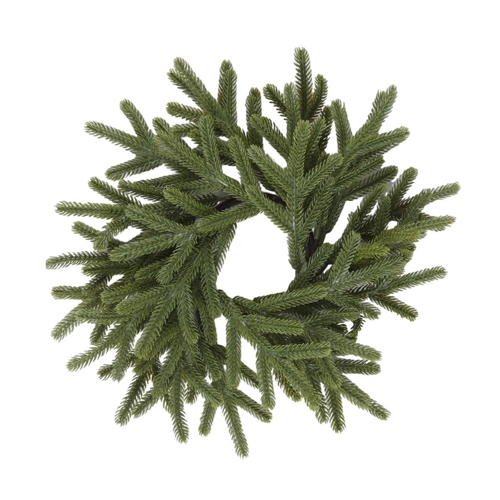 Lerpwige Norfolk Pine Needle Garland With Holder Wreath Artificial Snow Centerpiece For Weddings Norfolk Pine Garland