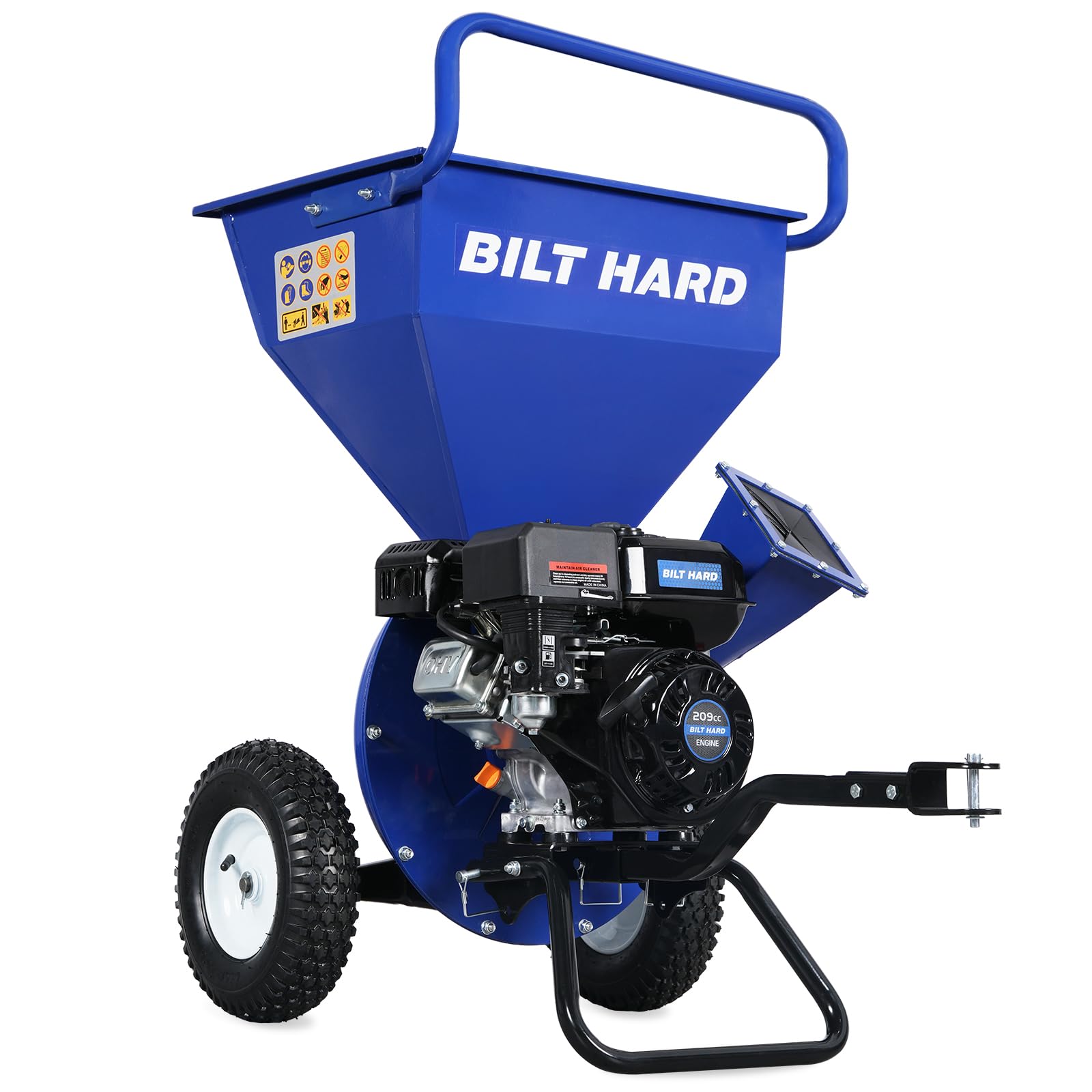 BILT HARD 7HP 209cc Gas Powered Wood Chipper Shredder
