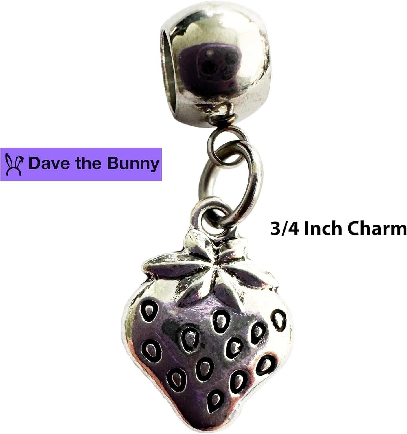 Dave The Bunny Strawberry Stuff and Strawberry Accessories Charm Jewelry