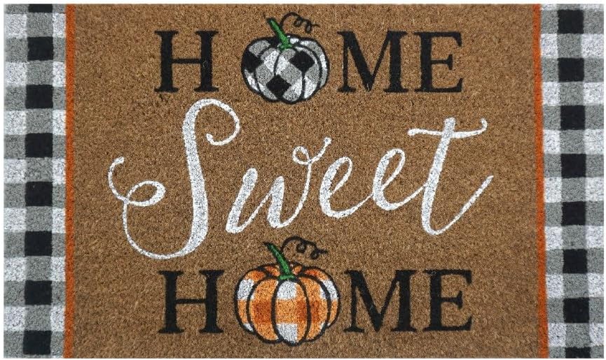 Briarwood Lane Home Sweet Home Calabazas Otoño Fibra Natural Coir Felpudo