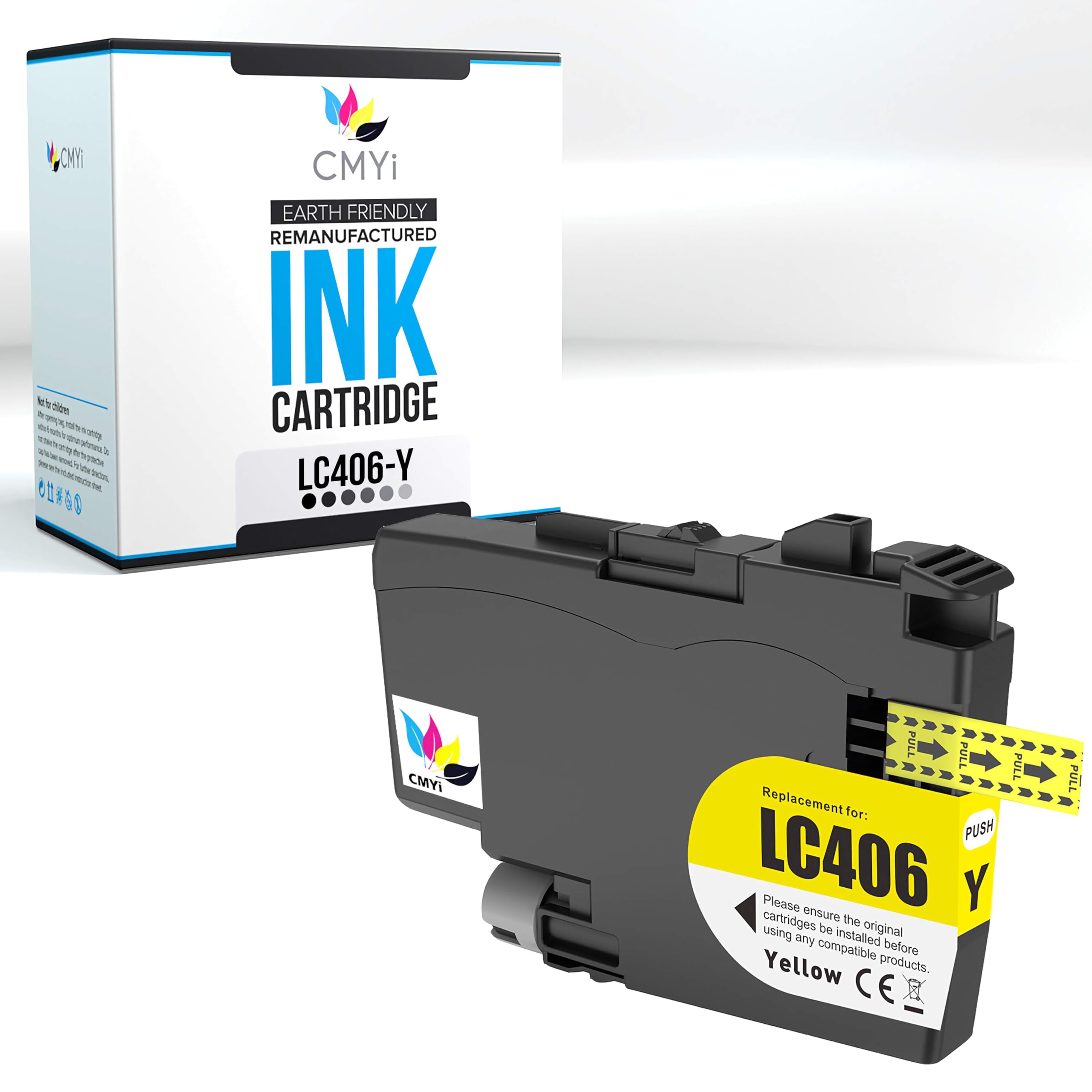 CMYi LC406 Yellow Replacement Ink Cartridge for Brother MFC-J4335DW J4340DW J4345DW J4535DW J4540DW J5855DW J5955DW J6555DW J6955DW Printer