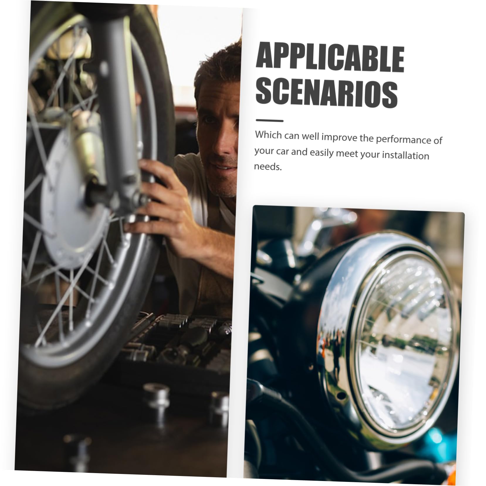 SOIMISS 1 Set Motorcycle Headlights Headlight Motorcycle Running Lights Motorcycle Supply Motorcycle Part Motorbike Driving Lights Motorcycle Driving Lights Aluminum Super Bright Component