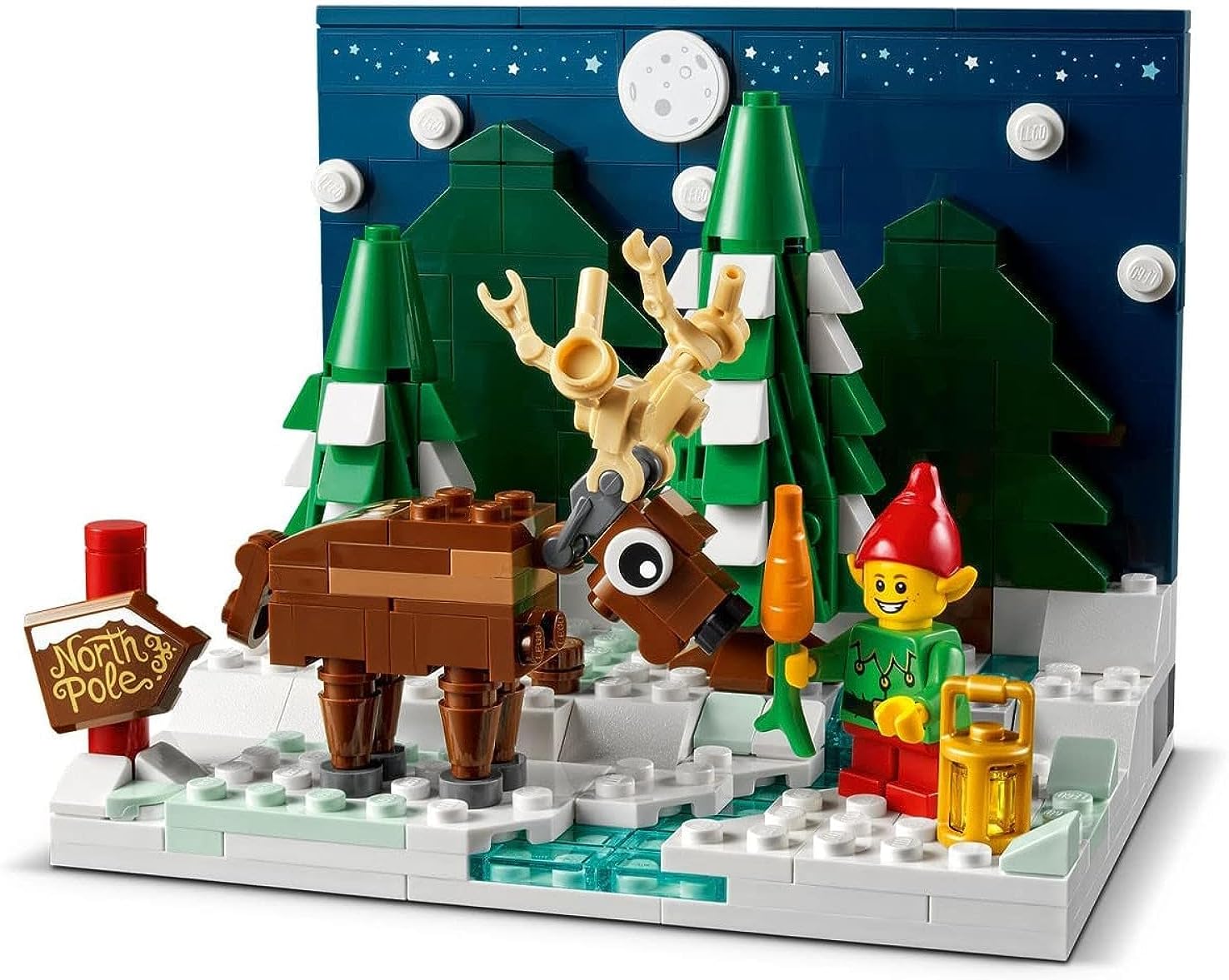 Lego Exklusiv Set Vorgarten of The Weihnachtsmanns Limitiert 317 Teile