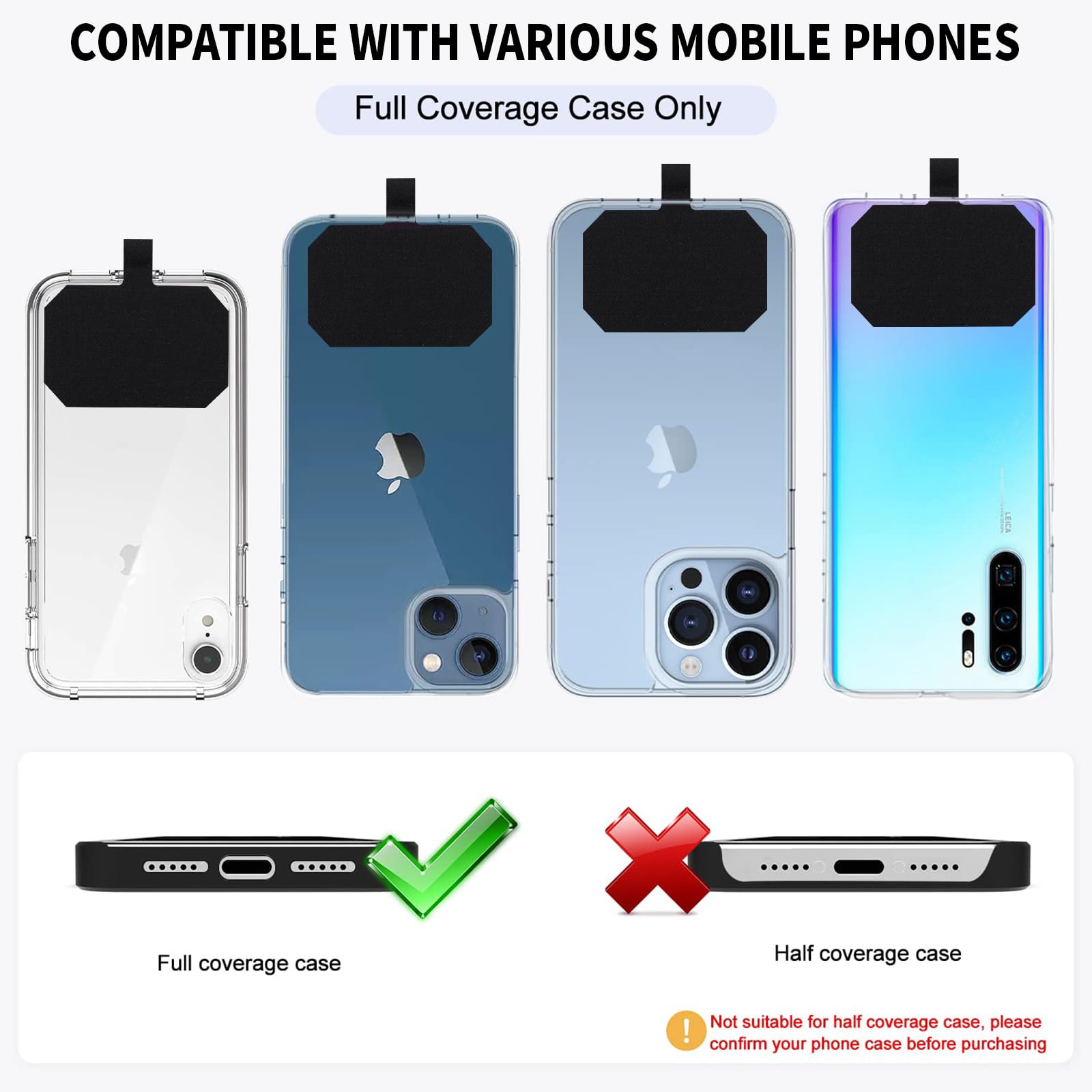 Cordino Porta Cellulare Da Collo | Regolabile | Con Ganci E Perle | Per Donne - Foto 3