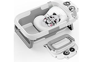 Collapsible Baby Bathtub Set for Newborn to 3-Year-Old Boys