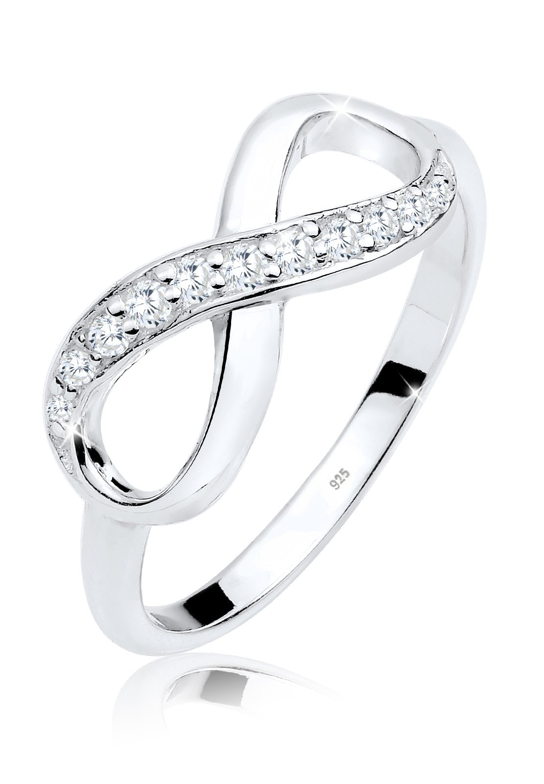 Elli 925 Sterling Silver Infinity Symbol with Zirconia Crystals 0610360913_54