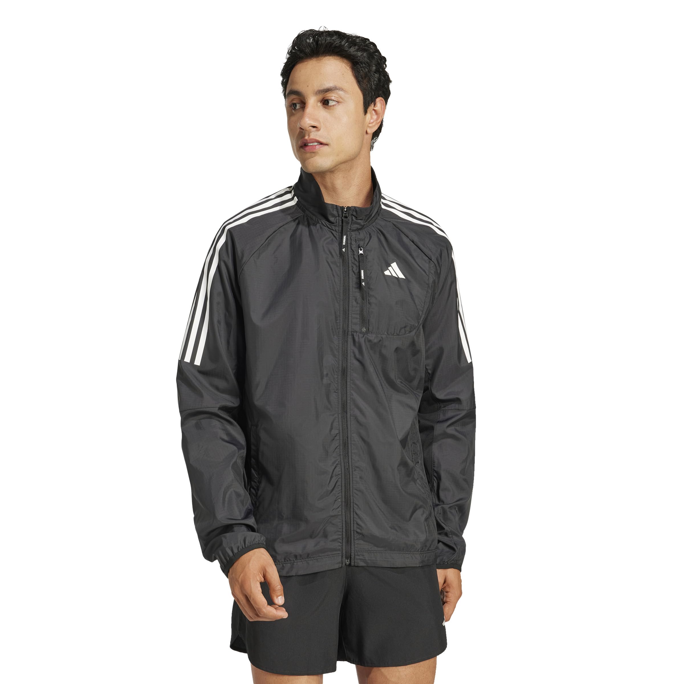 Amazon.co.jp: adidas Own The Run 3-Stripes Packable Running Jacket