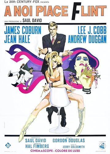 Posterazzi Póster impreso con texto en inglés "Our Man Flint Movie Masterprint" (11 x 17)