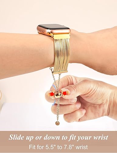 Miniatura 10 de Wearlizer Compatible con Apple Watch Band para mujeres de 1.496 pulgadas, 1.575 pulgadas, 1.614 pulgadas, 1.732 pulgadas, 1.654 pulgadas, 1.772