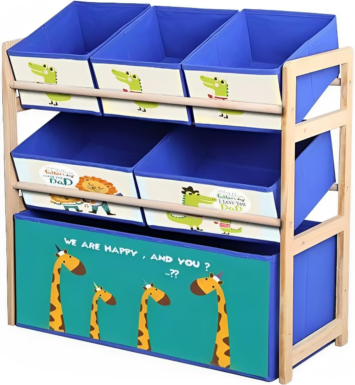 BJNONOG Toy Organizer Storage Box Kids Deluxe Multi Box,Toy Box and Storage (Giraffe)