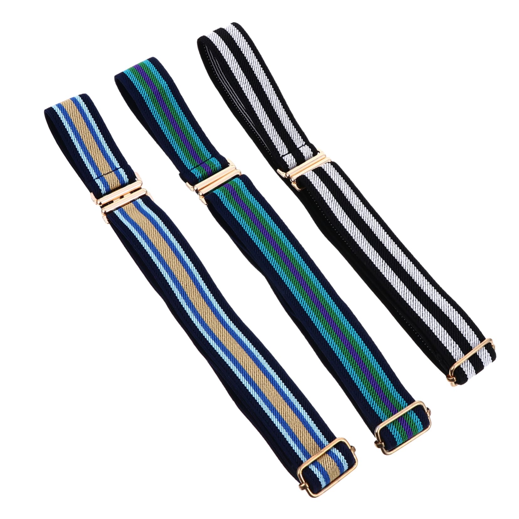 Ipetboom 2 Sets 3 Pcs High Elasticity Boys and Girls Waistbelt Boys Girls Adjustable Belt Comfortable Buckle Belts Smooth Fade-resistant Multi-style