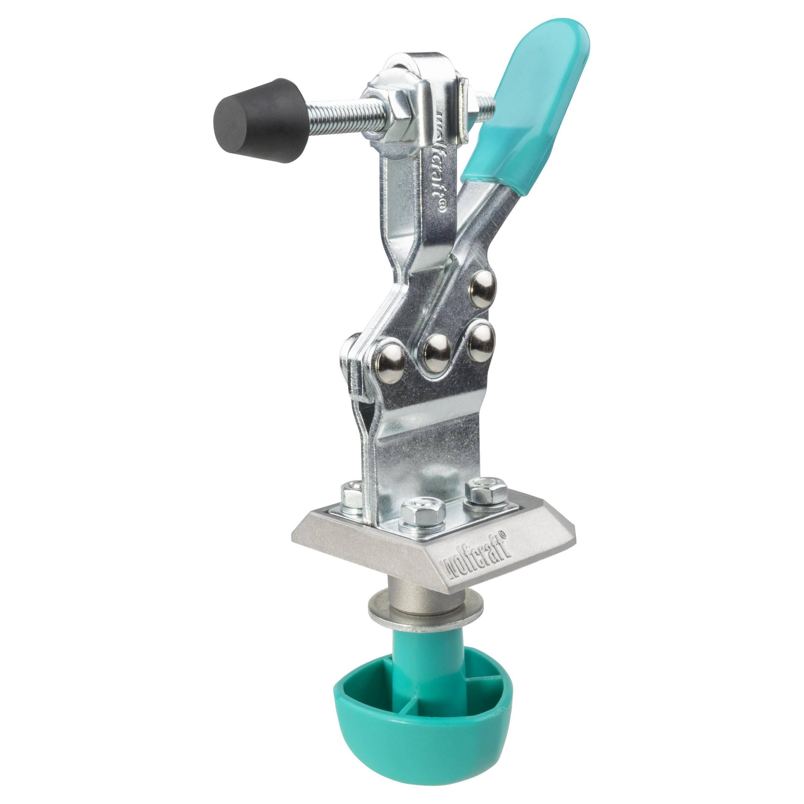 wolfcraft 6893000 - Sauterelle de serrage rapide et mobile - Pour une fixation sûre et rapide de pièces, idéale pour les travaux en série
