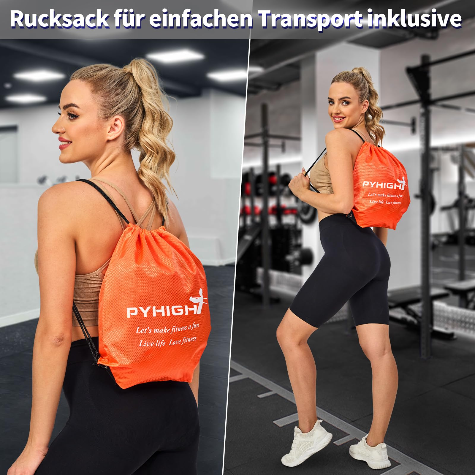 Klimmzug-Hilfsband-Set, Lange Widerstandsbänder für Klimmzüge und Training, Fitnessbänder für Männer zur Muskelkräftigung und Körperformung – Tragetasche Inklusive