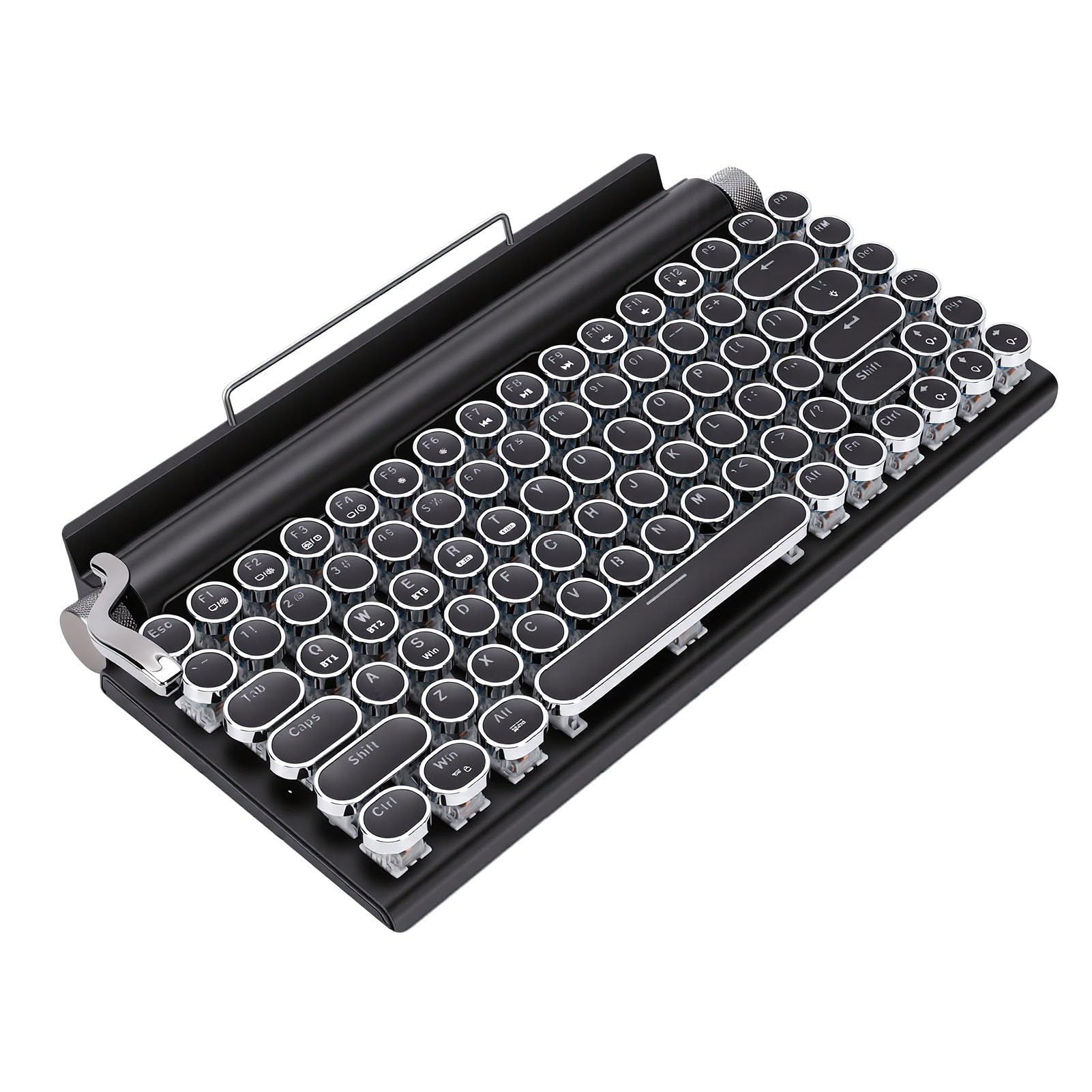 Bewinner Clavier de Jeu Mécanique Steampunk, 14 Rétroéclairage, 3 Modes