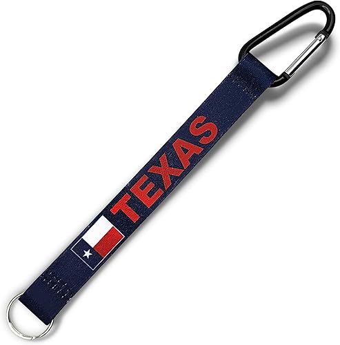 EASTEX Llavero con cordón de bandera de Texas, cordón de identificación para llaves de identificación, insignias, llavero para mujeres y hombres