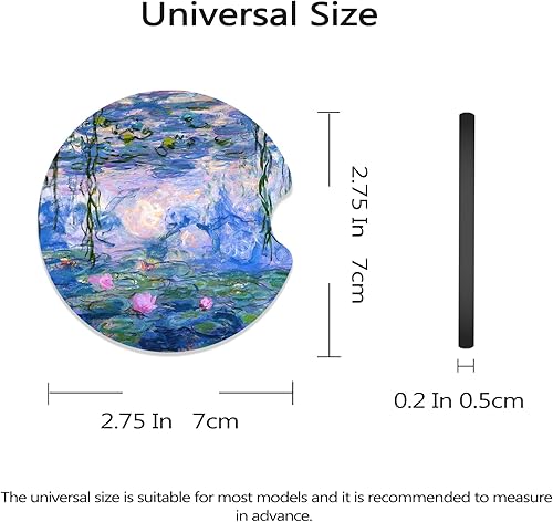 Miniatura 3 de Posavasos de automóvil para portavasos de automóvil, paquete de 2 posavasos antideslizantes universales de goma para mujeres y hombres, accesorios
