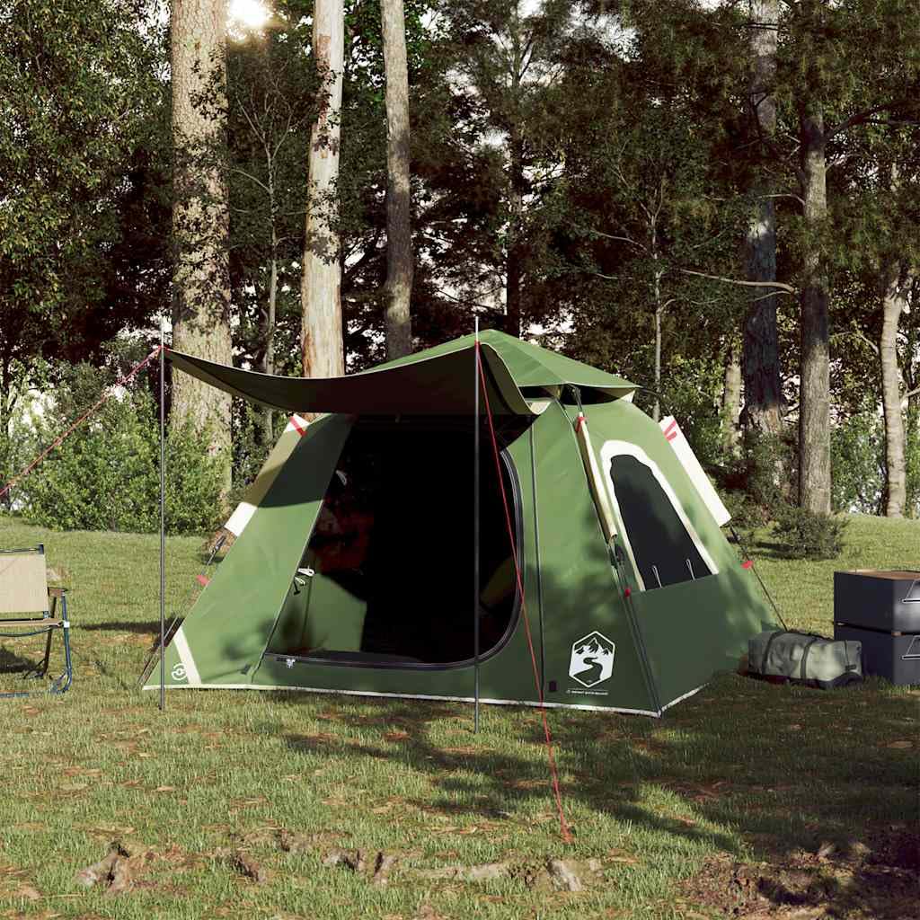 Genérico Tienda de campaña iglú 4 Personas Apertura rápida Verde,Deportes,Actividades al Aire Libre,Camping y Senderismo,Tiendas de campaña-4004143