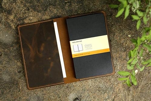 Leather notebook cover with MLK classic notebook XL size 7.5 x 9.5 inchretro leather cover case for moleskine XL Journal MXL05S