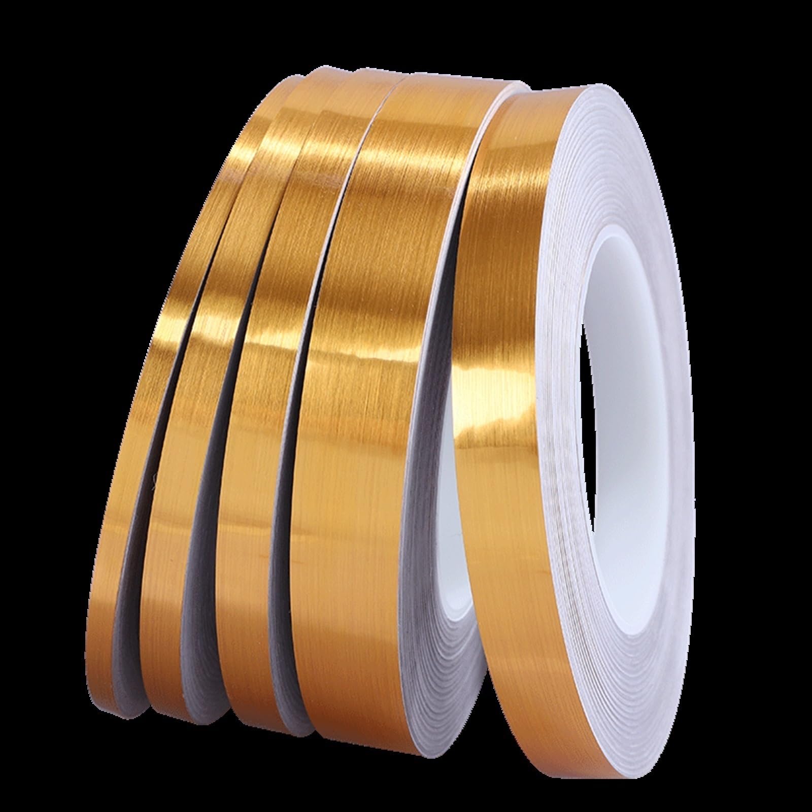 Zduuongy Brushed Gold Molding & Wall Trim， Self-Adhesive Pvc Molding Trim Wall Edging Strip 164Ft Multicolor 0.5-2Cm(,W: 0.5Cm)